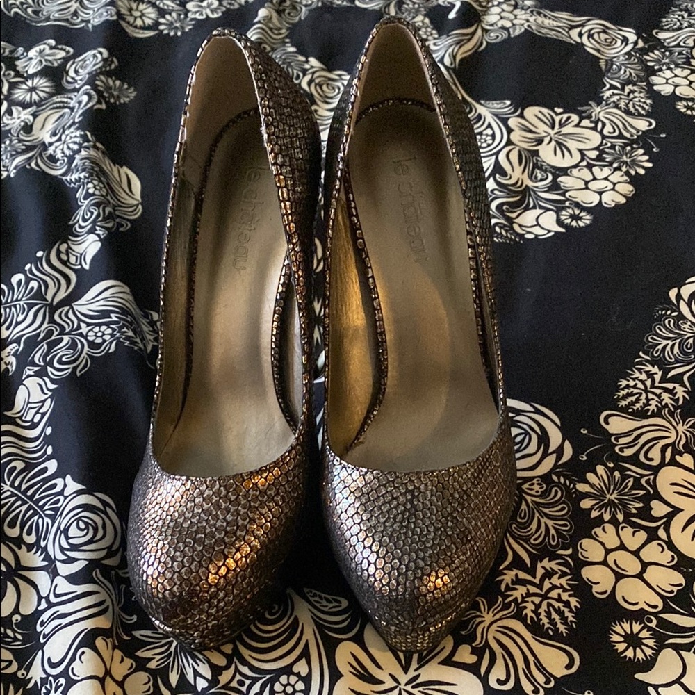 Elegant Metallic Heels